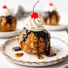Fried Ice Cream With Honey (2 Pcs)